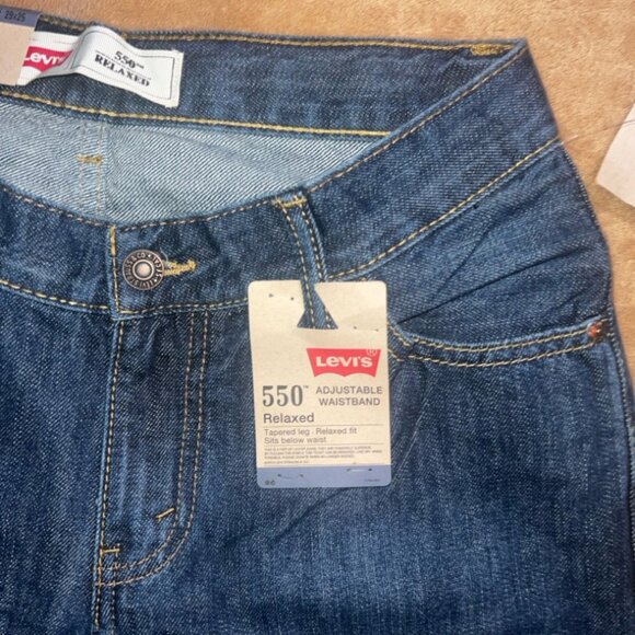 New Levi Strauss 550 Boy 9 Husk 29x25 Adjustable Waistband Relaxed Fit Jeans (Q) - Picture 5 of 10